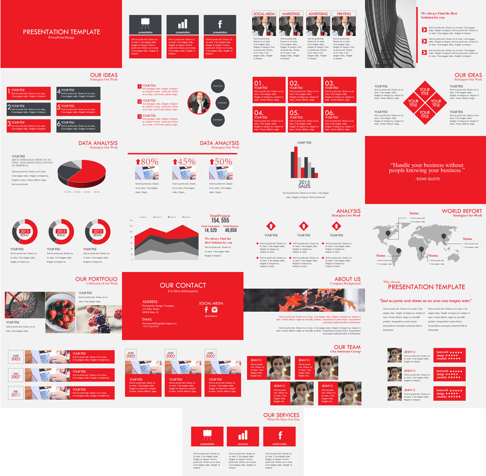 A modern and simple powerpoint presentation template previewt 